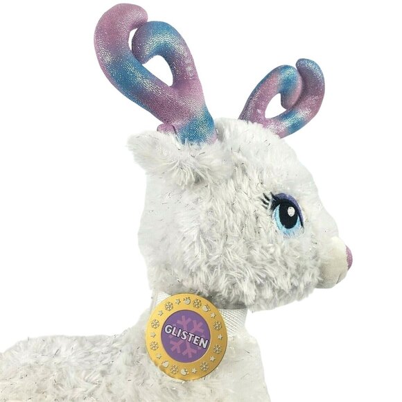 Build a Bear Glisten Reindeer Christmas Plush Color Glow Stuffed Animal BAB - Picture 5 of 7